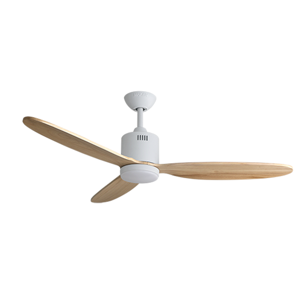 พัดลมเพดาน MR.KEN รุ่น CAN Solid Wood 52" DR LED DC Motor พัดลมมีไฟ ใบพัดไม้แท้ พร้อมรีโมทคอนโทรล